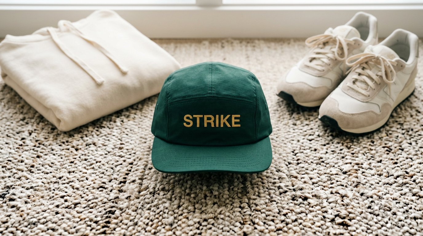 Belmore 4-Panel Hat — Black alternate view